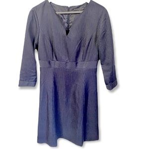 Preston & York classy minimalist pinstripe long sleeve fit & flare